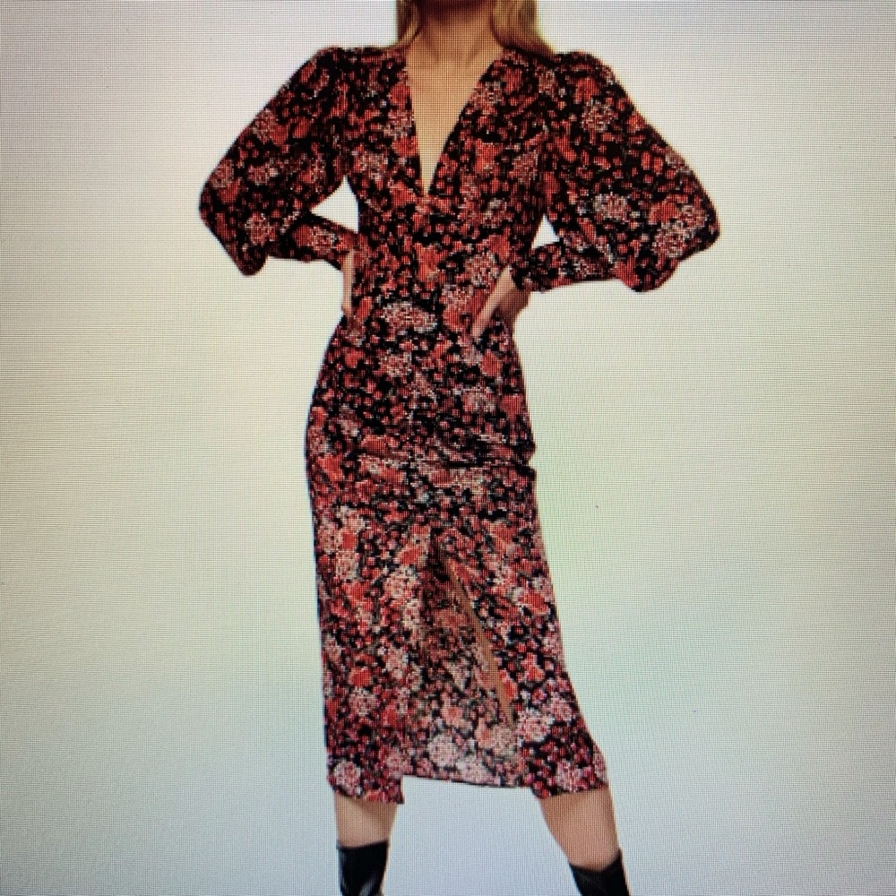 Topshop Floral Midi Dress, Size 10 🌸NEW WITH TAGS🌸